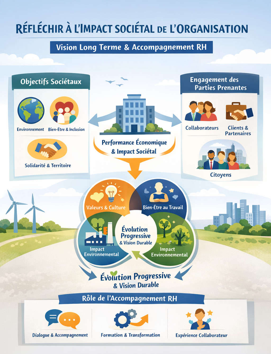 Accompagnement RH et vision long terme: réfléchir à l’impact sociétal de l’organisation